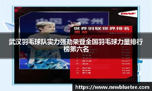 武汉羽毛球队实力强劲荣登全国羽毛球力量排行榜第六名